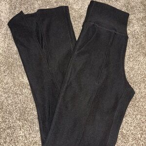 Move Theology Black Flare Legging Pants
